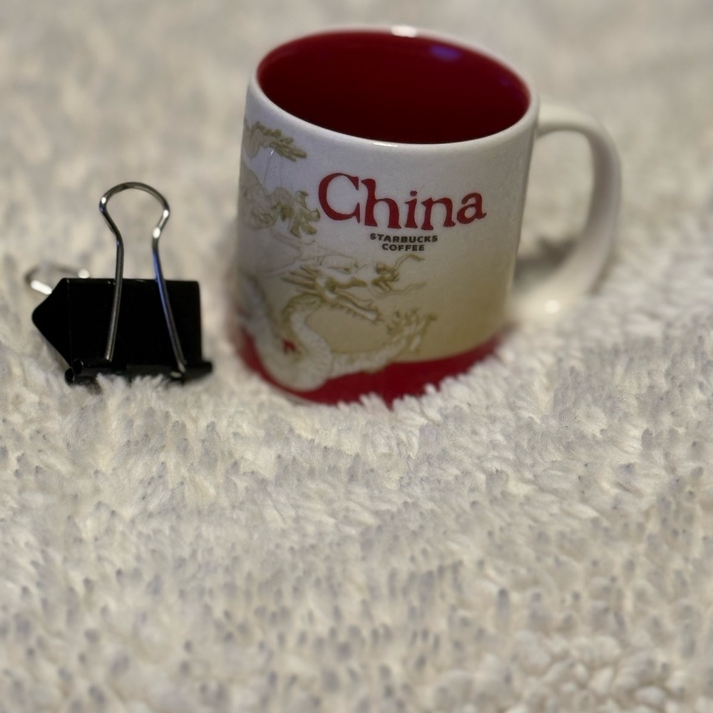 Starbucks China Mug - Red and White